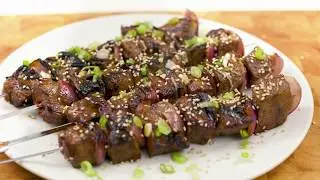 Teriyaki Irish Beef Skewers