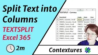 Split Text into Columns with Excel TEXTSPLIT Function
