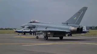 Eurofighter Typhoon (practice flight) at Bucharest International Air Show (2024) 🇹🇩