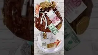 Торт копилка . Тедди мишка держит тортик ! Мишка Тедди из мастики . Шоу торт с мишкой Тедди