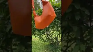 Сумка хобо мини оранжевая