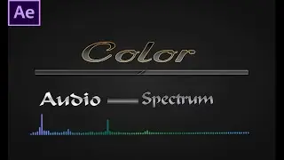 How To Create A Color Audio Spectrum In After Effects Simple Tutorial[Adobe Editing Tips]