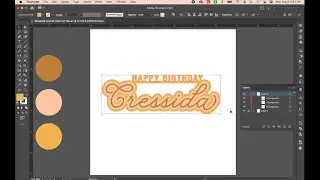How to Make a Layered Name Design | Adobe Illustrator Tutorial