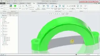 #CREO TUTORIAL   PISTON ROD CAP#