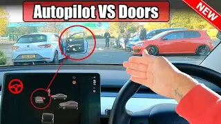 Will it CRASH Into an open Door? New Detection Update! - Tesla Full Self Driving 2023.38