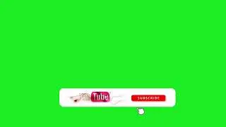 Animated YouTube Subscribe Button | No Copyright | Green Screen YouTube Like and Subscribe Button