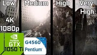 Metro Last Light Redux [PC] GTX 1050 Ti 4GB GDDR5 & Intel Pentium G4560
