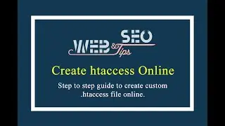 How to Create .htaccess file Online for HTML Website and PHP Website