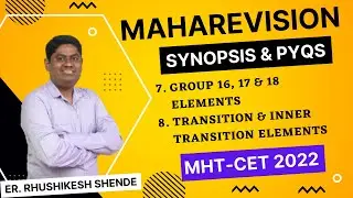 MHT - CET 2022 l MAHAREVISION l Synopsis & PYQs l Chemistry