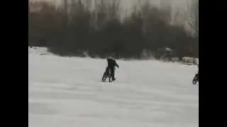 Motorcycle Iceraceing 2012 St Malo Manitoba Canada