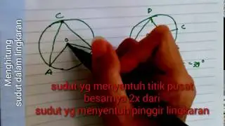 Trik menghitung sudut dalam lingkaran