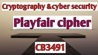 Playfair cipher in Cryptography and cyber security tamil||CCS||Anna university reg-2021.