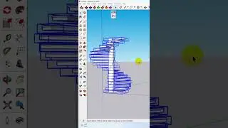 Spiral Stairs in Sketchup 