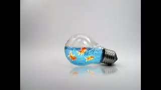 light buld Photoshop tutorial / Photo manupulation / Water splash in bulb