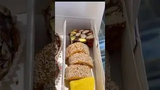 😍🍧Delicious Kaju Sweet Box Unboxing from Sri Krishna Sweets | Irresistible Indian Desserts!🍣🎂