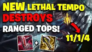 SEASON 12 YASUO DESTROYS RANGED TOPS WITH NEW LETHAL TEMPO! - League of Legends