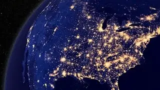 10 Countries at Night from SPACE