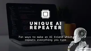 How to make a simple AI repeater with just 5 lines of python code | Abhicoder