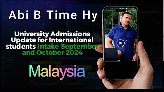 University Admissions Update for International students |Intake September and October 2024 #jinahent