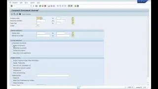 SAP Document Journal Report (Journal Entries Report)