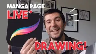 LIVE DRAWING on Procreate - Manga Page!