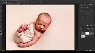 Capas de ajuste y máscara de capa  - Curso de Photoshop para fotografía newborn