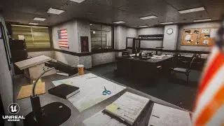 POLICE  STATION AND DETECTIVE OFFICE - SPEED LEVEL DESIGN (UNREAL ENGINE 4)
