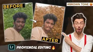 Brown Tone Photo Editing Tutorial in Lightroom| Profisnoal Editing 🔥