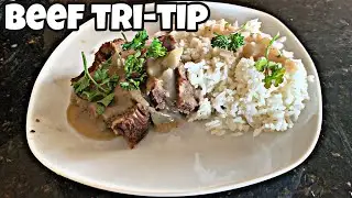 Beef tri-tip and gravy