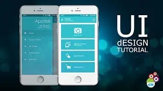 UI design tutorial - Medicine Delivery App Homescreen Design | Photoshop