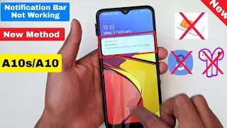 Samsung A10s/A10 Google Account Bypass/Unlock FRP Android 10/Notification Bar Not Working New Method