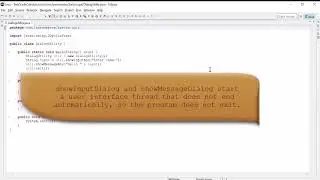 Dialog box for input