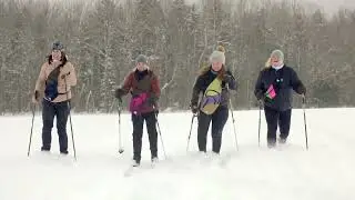 Nordic Skiing with Birdie Blue Bags