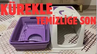 ELEKLİ KEDİ TUVALETİ (KUM KABI) KULLANIMI TEMİZLİĞİ KURULUMU