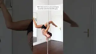 Join class 2 tomorrow and learn how to achieve a beautifully flat Pegasus Split #poledance #shorts