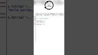 Python String Method (lstrip & rstrip)
