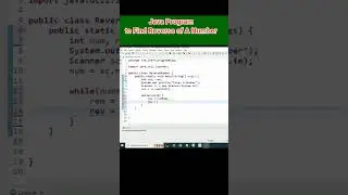 Java Program to Find A Reverse of A Number