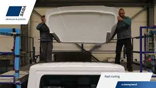 Bonding a spoiler with Sabatack® 950 Boost
