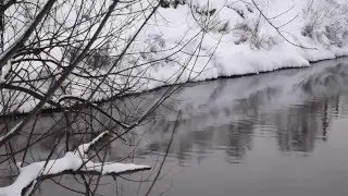 РЕКА ЗИМОЙ  Футаж