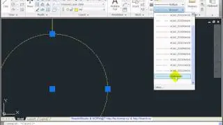 Разбивка осей в AutoCad 2011