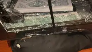 Smashed XRackPro2 server rack