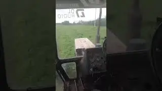 первый раз за рулём,учим косить