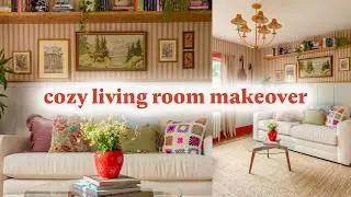 Eclectic, Cottagecore Living Room Makeover!