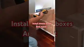 Building and installing drawers is less daunting than it seems.  Full video on channel #woodworking
