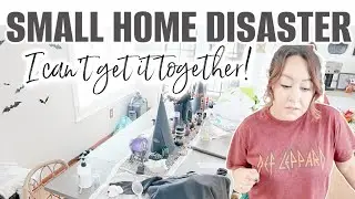 Messy House Clean with Me. I Can't Get It Together. Real Life Complete Disaster Messy House Clean Up