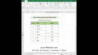 How to differentiate between Pass and Fail in Excel #Shorts #excelshorts