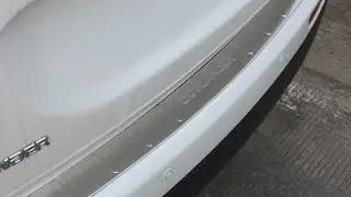 Накладка на задний бампер Mitsubishi Outlander 2014