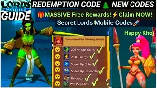 Lords Mobile Redeem Codes 🎁 FREE Rewards NEW Secret Codes 🚀 November Update Live