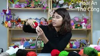 Làm chú mèo đội mũ cà chua - [PART 5] | Hoài An Thủ Công