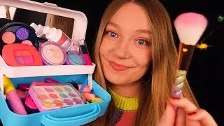ASMR Doing Your Makeup with Fake Products (Whispered, Layered Sounds)